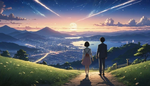 travelers,violet evergarden,valerian,starry sky,star sky,cosmos wind,tobacco the last starry sky,falling stars,falling star,earth rise,star winds,studio ghibli,the moon and the stars,perseids,dream world,moon and star background,starlight,shooting star,celestial phenomenon,shooting stars