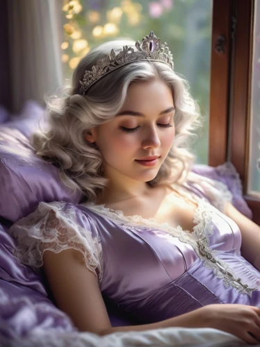 sleeping beauty,the sleeping rose,sleeping rose,relaxed young girl,cinderella,white rose snow queen,fairy queen,rapunzel,fairy tale character,fairytales,la violetta,children's fairy tale,dreaming,rose sleeping apple,fairy tale,fairy tales,girl in bed,woman on bed,a princess,fairytale,Art,Classical Oil Painting,Classical Oil Painting 42