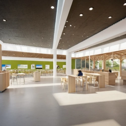 school design,cafeteria,home of apple,daylighting,modern office,apple desk,apple store,canteen,lecture hall,university library,conference room,offices,food court,lecture room,archidaily,apple world,library,children's interior,apple inc,public library