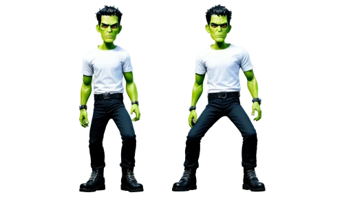 aaa,cleanup,patrol,cgi,green skin,wall,aa,clone jesionolistny,3d figure,vax figure,pea,ten,gor,3d model,plug-in figures,halloween frankenstein,frankenstein,eyup,stand models,android,Illustration,Japanese style,Japanese Style 14