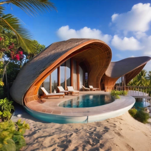 dunes house,tropical house,eco hotel,futuristic architecture,holiday villa,beach house,round hut,beach resort,luxury property,seychelles,maldives mvr,floating huts,pool house,beachhouse,belize,calabash,roof domes,luxury hotel,maldives,luxury home