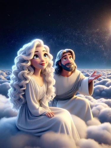 birth of christ,birth of jesus,holy three kings,celestial phenomenon,couple goal,jesus in the arms of mary,angels,father frost,baby jesus,celestial bodies,fantasy picture,santa and girl,holy 3 kings,the snow queen,mom and dad,romantic scene,christmas angels,beautiful couple,gods,above the clouds