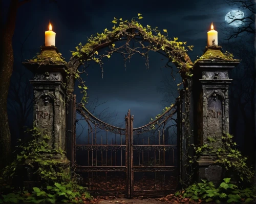 iron gate,witch house,halloween border,old graveyard,halloween background,play escape game live and win,fence gate,witch's house,burial ground,grave light,heaven gate,farm gate,gothic style,graveyard,metal gate,fantasy picture,the threshold of the house,haunted castle,halloween scene,tombstones,Illustration,Abstract Fantasy,Abstract Fantasy 09