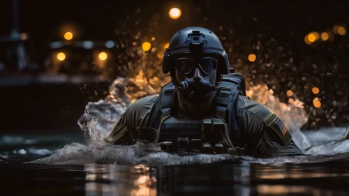 dry suit,special forces,the man in the water,rigid-hulled inflatable boat,darth wader,water police,coxswain,marine expeditionary unit,sea scouts,diving mask,scuba,hazmat suit,splash photography,bane,darth vader,boba fett,vader,swat,diving helmet,rain suit,Photography,General,Natural