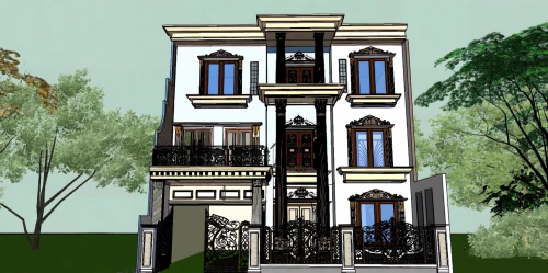 facade painting,houses clipart,art nouveau design,two story house,house with caryatids,art deco,apartment house,house drawing,model house,3d rendering,build by mirza golam pir,residential house,art nouveau,garden elevation,apartment building,townhouses,house facade,house painting,residence,victorian house