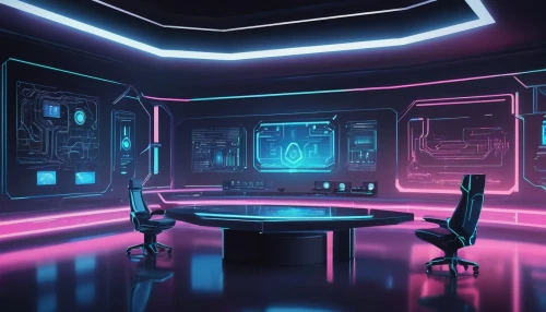 computer room,ufo interior,sci fi surgery room,conference room,boardroom,meeting room,neon human resources,board room,study room,computer desk,blur office background,desk,neon coffee,3d background,game room,the server room,working space,futuristic,purple wallpaper,80's design,Illustration,Vector,Vector 01
