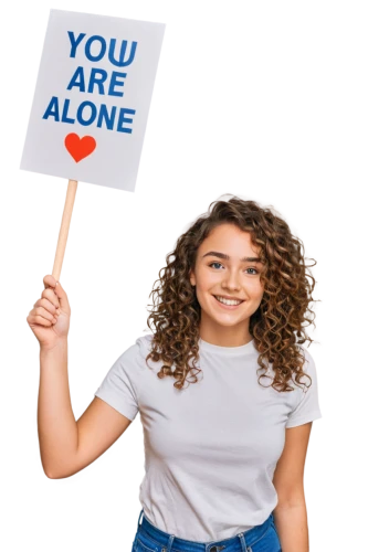 to be alone,girl holding a sign,you,png image,online support,stop youth suicide,png transparent,be,stop teenager suicide,your,out,support service,banner set,party banner,is,online course,solidarity,young people,single person,isolated t-shirt,Unique,Pixel,Pixel 05