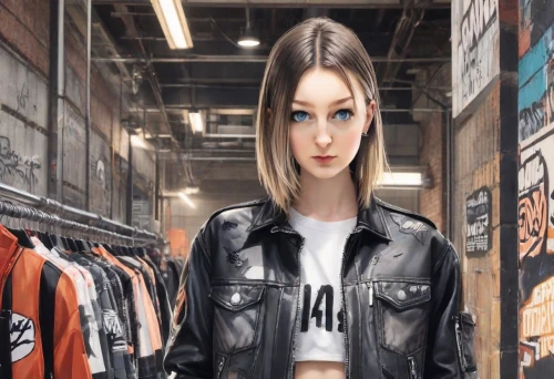 fashion street,leather jacket,women fashion,menswear for women,anime japanese clothing,women clothes,women's clothing,shopping icon,street fashion,vintage clothing,female model,leather texture,realdoll,fashion doll,mannequin,fashion girl,leather,woman shopping,jean jacket,bolero jacket,Digital Art,Anime