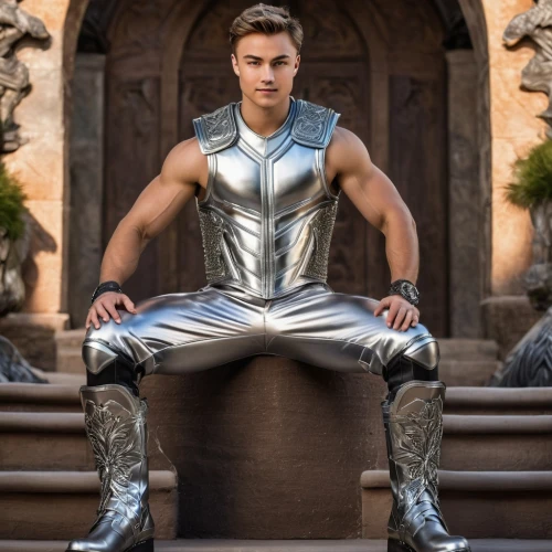 silver,god of thunder,steel man,silver arrow,silver surfer,thor,steve rogers,armour,iron,star-lord peter jason quill,greek god,armor,kneel,male ballet dancer,steel,spandex,pewter,avenger,aquaman,captain america,Photography,General,Natural