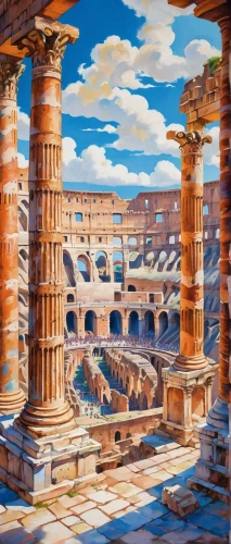 italy colosseum,ancient roman architecture,coliseum,colosseum,ancient rome,roman coliseum,coliseo,colosseo,vittoriano,colloseum,el jem,the colosseum,roman ruins,roman columns,roman ancient,roman bath,ephesus,ancient city,classical antiquity,the ancient world,Conceptual Art,Oil color,Oil Color 25