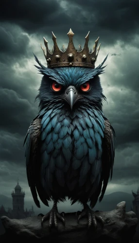 king of the ravens,crow queen,angry bird,murder of crows,nocturnal bird,angry birds,owl background,owl-real,owl,crows bird,corvus,angry,black raven,crows,scare crow,twitter bird,raven rook,bird bird-of-prey,black crow,king buzzard,Illustration,Abstract Fantasy,Abstract Fantasy 06