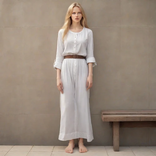 neutral color,garment,white silk,women's clothing,menswear for women,one-piece garment,white clothing,spring white,white winter dress,white skirt,full length,women clothes,pale,girl in a long dress,long dress,white,drape,female model,elegant,garden white,Photography,Realistic