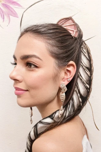 pony tail,updo,hair accessories,hair clip,feather jewelry,hair accessory,pony tails,hair clips,hair comb,earrings,ponytail,princess' earring,alligator clip,women's accessories,chignon,feathered hair,pony tail palm,earring,feather headdress,ostrich feather