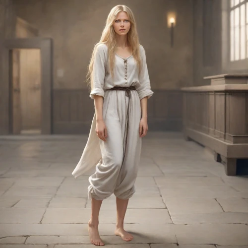 tilda,the night of kupala,priestess,pilate,the enchantress,biblical narrative characters,vanity fair,sackcloth,suit of the snow maiden,sorceress,cybele,aphrodite,the magdalene,laundress,thermae,bathrobe,white clothing,digital compositing,goddess of justice,accolade,Photography,Cinematic
