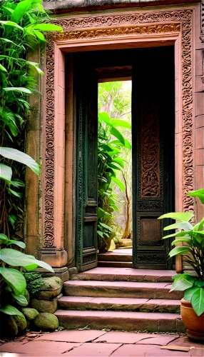 garden door,entry path,siem reap,doorway,house entrance,angkor,carved wall,patio,cambodia,asian architecture,terracotta tiles,inside courtyard,courtyard,the threshold of the house,carvings,front door,entry,bali,chiang mai,rangoli,Photography,Documentary Photography,Documentary Photography 11