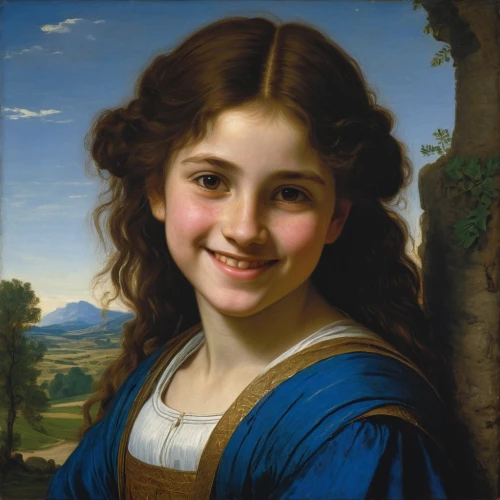 portrait of a girl,child portrait,bouguereau,franz winterhalter,girl portrait,girl with cloth,bougereau,young woman,girl with tree,girl in the garden,girl picking apples,a girl's smile,girl with bread-and-butter,young lady,mystical portrait of a girl,romantic portrait,girl with a wheel,girl in cloth,portrait of a woman,girl picking flowers,Art,Classical Oil Painting,Classical Oil Painting 16