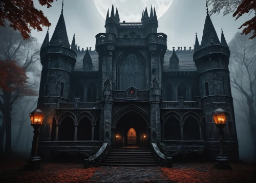 haunted cathedral,gothic architecture,haunted castle,ghost castle,gothic style,gothic church,blood church,witch house,dark gothic mood,gothic,witch's house,the haunted house,fairy tale castle,mortuary temple,haunted house,castle of the corvin,fairytale castle,black church,hall of the fallen,the black church,Conceptual Art,Fantasy,Fantasy 32