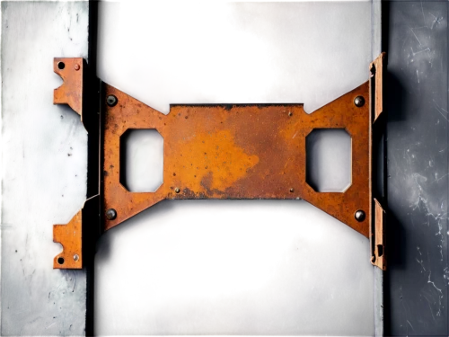 head plate,helmet plate,guillotine,copper frame,handsaw,metal rust,rusting,rusted,iron door,presser foot,iron plates,connecting rod,hinge,wall plate,rust-orange,trailer hitch,metal frame,band saw,flat head clamp,caliper,Art,Artistic Painting,Artistic Painting 42
