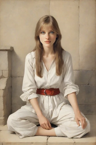 girl sitting,portrait of christi,portrait of a girl,woman sitting,bouguereau,girl with cloth,girl in cloth,young woman,girl in a long,child portrait,portrait background,girl in a historic way,cd cover,official portrait,the magdalene,girl with bread-and-butter,portrait of a woman,swifts,the girl in nightie,artist portrait,Digital Art,Poster