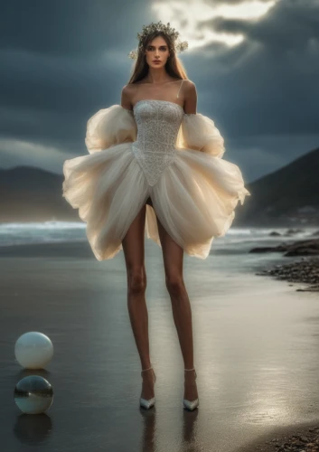 white swan,the sea maid,bridal clothing,bridal dress,evening dress,wedding gown,swan lake,celtic woman,wedding dress,wedding dresses,aphrodite,ballet tutu,image manipulation,fantasy picture,fantasy woman,vintage angel,tulle,white feather,photoshop manipulation,white winter dress,Photography,General,Realistic