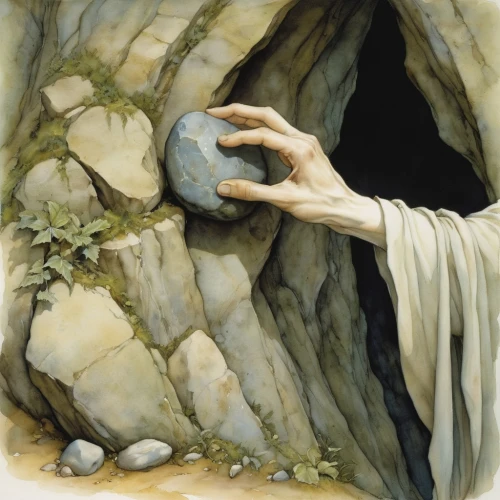 empty tomb,happy easter,resurrection,easter,painting easter egg,stone ball,easter card,the grave in the earth,easter theme,happy easter hunt,crystal ball,rock painting,the ball,good friday,easter sunday,easter background,easter celebration,egg shell break,nest easter,colomba di pasqua,Illustration,Realistic Fantasy,Realistic Fantasy 14