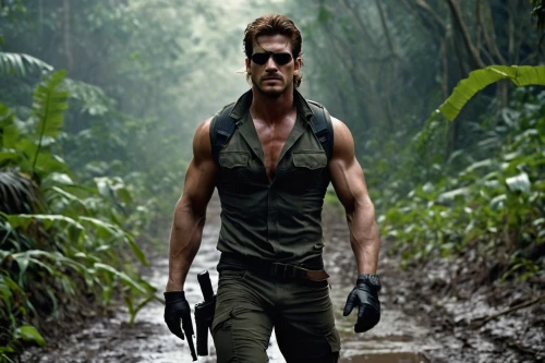 action hero,cleanup,mercenary,gale,action film,damme,patrol,bodhi,farmer in the woods,biologist,kickboxer,bodyguard,zookeeper,crossbones,macho,hedge trimmer,aa,bane,cargo pants,man holding gun and light,Photography,Documentary Photography,Documentary Photography 31