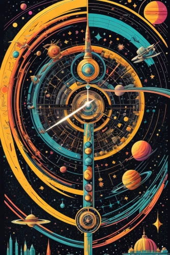 space art,sci fiction illustration,solar system,voyager,orbital,planets,gas planet,space travel,the solar system,space voyage,space port,space ships,orbiting,saturnrings,space,planetary system,federation,metropolis,abstract retro,retro background