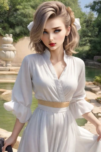 realdoll,fashion doll,model doll,dress doll,the blonde in the river,romantic look,white lady,doll dress,vintage dress,female doll,women fashion,fashion dolls,female model,natural cosmetic,elegant,bridal clothing,porcelain doll,golf course background,barbie doll,hanbok