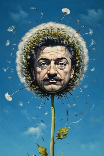 el salvador dali,dali,flying dandelions,il giglio,flying seed,sunflowers and locusts are together,pollinate,cosmos,helianthus,flying seeds,pollinator,romanescu,pollino,surrealism,salvador guillermo allende gossens,mubarak,total pollen,helianthus sunbelievable,dandelions,swarm of bees,Illustration,Realistic Fantasy,Realistic Fantasy 18