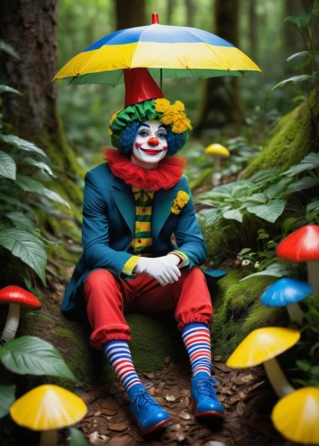 it,clown,creepy clown,scary clown,horror clown,cirque,cirque du soleil,rodeo clown,clowns,forest man,ronald,jester,altcoins,conceptual photography,pan,hatter,pinocchio,cosplay image,in the forest,psychoanalysis,Art,Classical Oil Painting,Classical Oil Painting 29