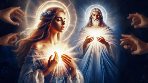 the prophet mary,to our lady,benediction of god the father,hand of fatima,jesus in the arms of mary,holy spirit,carmelite order,divine healing energy,the annunciation,mary 1,the angel with the veronica veil,priestess,eucharistic,sacred art,pentecost,fatima,praying woman,seven sorrows,nativity of christ,holy family