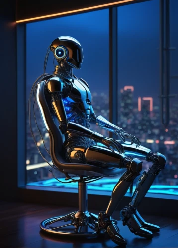 new concept arms chair,neon human resources,cyberpunk,chat bot,cybernetics,robot icon,man with a computer,artificial intelligence,chatbot,cyber,office chair,futuristic,night administrator,humanoid,robot,robotic,robotics,3d man,cyberspace,robot in space,Conceptual Art,Sci-Fi,Sci-Fi 16