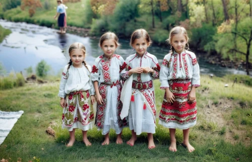 folk costumes,folk costume,traditional costume,nomadic children,russian folk style,russian traditions,color image,karelian hot pot,the night of kupala,kyrgyz,germanic tribes,children girls,happy children playing in the forest,vintage children,tatarstan,indigenous culture,arrowroot family,nomadic people,pictures of the children,photos of children,Photography,Documentary Photography,Documentary Photography 10