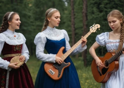 balalaika,sound of music,country dress,russian traditions,russian culture,folk music,young women,serenade,folk costumes,carolers,quartet in c,bohemia,folk costume,old country roses,concert guitar,celtic woman,musical ensemble,musicians,russian folk style,bavarian swabia