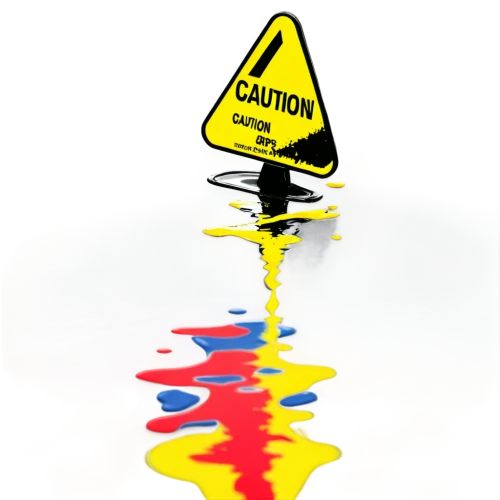 caution,printing inks,water pollution,caution ducks,fluoroethane,sewage pipe polluted water,effluent,oil in water,hazardous substance sign,spills,tripping hazard,cleanup,caution sign,rotating parts hazard,proceed with extra caution,chemical substance,environmental pollution,oil drop,flooding,water removal,Conceptual Art,Graffiti Art,Graffiti Art 08