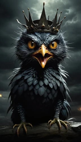 king of the ravens,crow queen,owl-real,owl,nocturnal bird,bird bird-of-prey,bird of prey,angry bird,cat sparrow,hedwig,sparrow owl,queen of the night,3d crow,halloween owls,boobook owl,fawkes,bubo bubo,imperial eagle,king buzzard,gryphon,Illustration,Abstract Fantasy,Abstract Fantasy 18