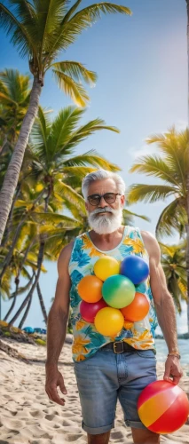 santa claus at beach,beach ball,beach defence,christmas on beach,luau,beach background,aloha,beach toy,travel insurance,beach sports,the beach fixing,man at the sea,summer background,mexican holiday,digital compositing,piña colada,summer items,beach goers,elderly man,retirement,Illustration,Paper based,Paper Based 01