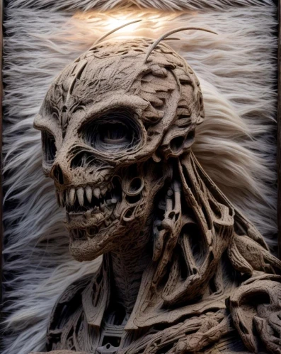 skull sculpture,skull statue,vintage skeleton,skull mask,chainsaw carving,skull bones,wood skeleton,day of the dead skeleton,vanitas,skeletal,death mask,fractalius,skull allover,png sculpture,death's head,scrap sculpture,barong,wood carving,human skull,day of the dead frame