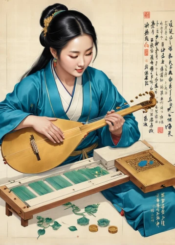 traditional korean musical instruments,traditional chinese musical instruments,traditional japanese musical instruments,dulcimer,stringed instrument,woman playing,folk instrument,plucked string instrument,hammered dulcimer,stringed bowed instrument,shamisen,string instrument,luthier,cool woodblock images,wooden instrument,bowed string instrument,classical guitar,musical instrument,oriental painting,bowed instrument,Unique,Design,Blueprint