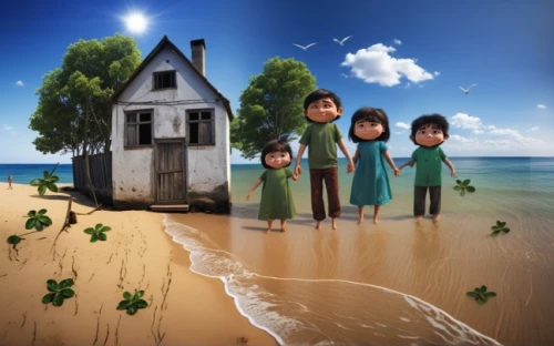children's background,houses clipart,family home,arrowroot family,playmobil,digital compositing,nomadic children,mud village,woman house,water-leaf family,family care,house of the sea,little house,image manipulation,house insurance,island group,home ownership,the little girl's room,villagers,kids illustration