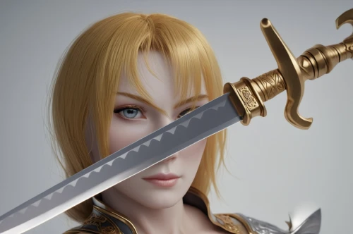 swordswoman,excalibur,female warrior,sword lily,3d model,saber,joan of arc,sabre,water-the sword lily,paladin,3d render,3d rendered,elza,artemis,minerva,3d figure,dagger,nami,katana,scabbard,Photography,Fashion Photography,Fashion Photography 02