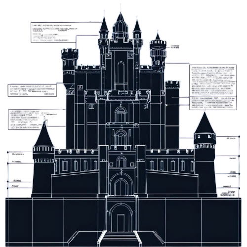 castle of the corvin,medieval architecture,vector infographic,turrets,gothic architecture,knight's castle,castle,press castle,peter-pavel's fortress,wireframe graphics,castleguard,water castle,haunted castle,castles,fairy tale castle,castel,orders of the russian empire,medieval castle,byzantine architecture,blueprint,Unique,Design,Blueprint