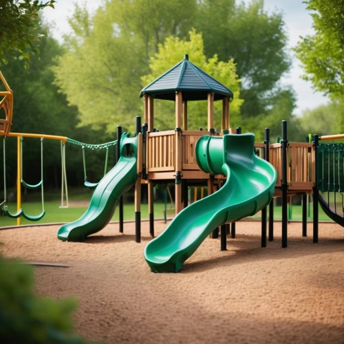 outdoor play equipment,playground slide,children's playground,play area,playground,play yard,child in park,playset,swing set,children's background,empty swing,adventure playground,slide,slides,shrimp slide,park,the park,wood chips,swings,3d rendering,Photography,General,Cinematic