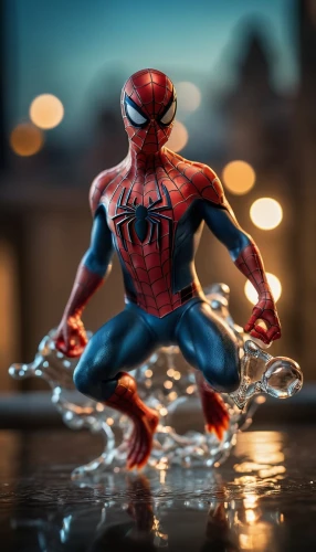 lensball,toy photos,photoshoot with water,water splash,3d figure,spider bouncing,splash photography,still water splash,splashing,actionfigure,marvel figurine,spider-man,splashing around,water splashes,spiderman,webs,splash water,splash,water display,action figure,Photography,General,Cinematic