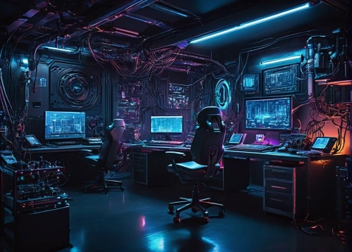 computer room,sci fi surgery room,cyberpunk,the server room,computer workstation,cyber,working space,laboratory,ufo interior,creative office,control center,research station,game room,neon human resources,computer,scifi,sci - fi,sci-fi,computer art,modern office,Conceptual Art,Sci-Fi,Sci-Fi 13