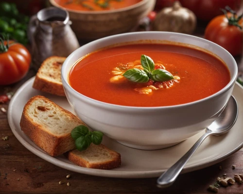 tomato soup,vegetable soup,gazpacho,pumpkin soup,minestrone,cabbage soup diet,soup,carrot and red lentil soup,pasta e fagioli,borscht,soup bunch,ezogelin soup,potage,lentil soup,pappa al pomodoro,soup bowl,stewed tomatoes,crab soup,sopa de mondongo,soup spice,Photography,General,Commercial