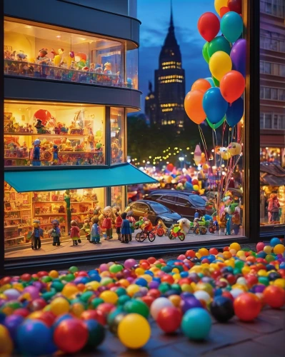 colorful balloons,rainbow color balloons,toy store,ball pit,corner balloons,colorful city,balloons,store window,candy store,little girl with balloons,baloons,water balloons,star balloons,shop-window,emoji balloons,hot-air-balloon-valley-sky,balloons flying,shopwindow,shop window,paris shops,Illustration,Paper based,Paper Based 22