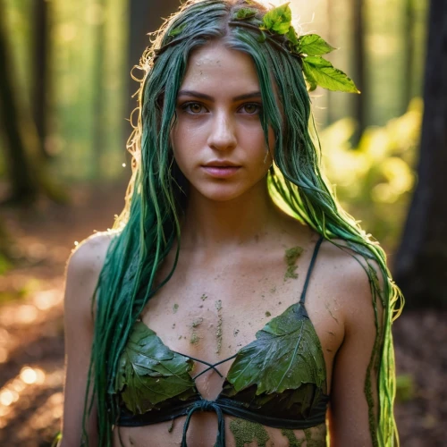 dryad,faerie,fae,wood elf,green skin,poison ivy,faery,elven,rusalka,in green,elven forest,anahata,green mermaid scale,in the forest,water nymph,the enchantress,green forest,marie leaf,druid,ivy,Photography,Documentary Photography,Documentary Photography 38