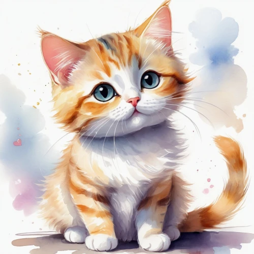 ginger kitten,calico cat,cute cat,red tabby,watercolor cat,cat vector,cartoon cat,ginger cat,drawing cat,firestar,breed cat,cute cartoon character,cat kawaii,cat drawings,capricorn kitz,scottish fold,tabby kitten,kitten,little cat,blossom kitten,Illustration,Paper based,Paper Based 11