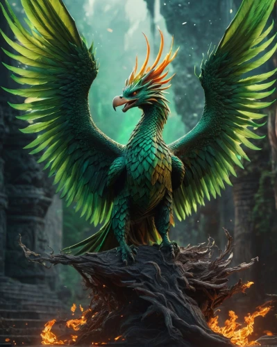 garuda,quetzal,guatemalan quetzal,patung garuda,gryphon,green dragon,griffon bruxellois,green bird,patrol,caique,phoenix rooster,argus,griffin,forest dragon,eagle illustration,phoenix,basilisk,dragon of earth,firebird,avian,Photography,General,Fantasy